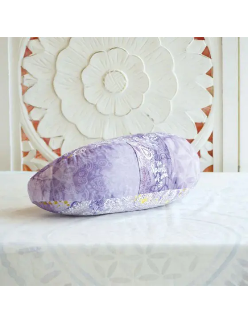 Spirit of OM - Meditationskissen Halbmond - flieder