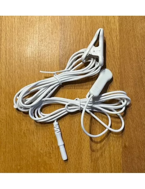 Ohr-Elektrodenverbindungskabel mit 2mm Anschluss - für Healy Gerät - 1Paar