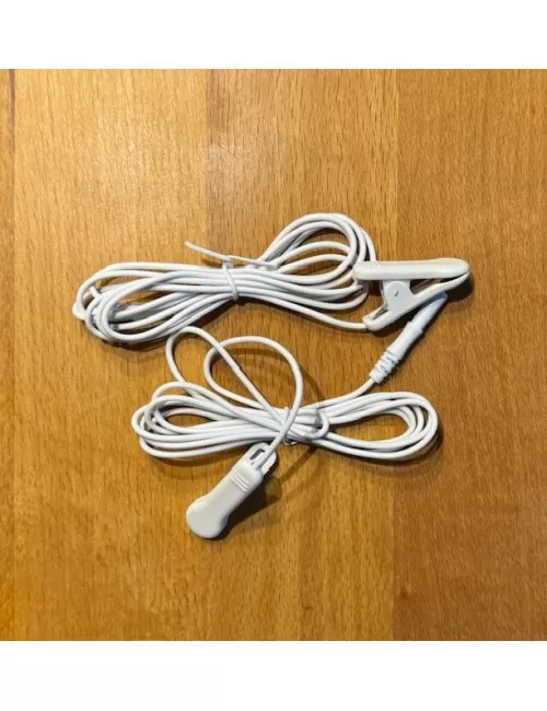 Ohr-Elektrodenverbindungskabel mit 2mm Anschluss - für Healy Gerät - 1Paar