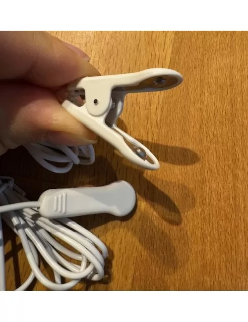 Ohr-Elektrodenverbindungskabel mit 2mm Anschluss - für Healy Gerät - 1Paar