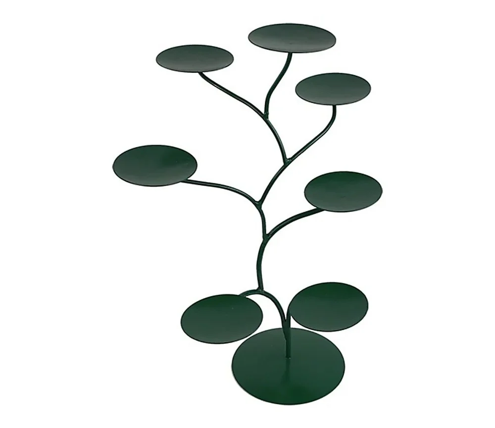 Teelichthalter - Chakra Baum /Teelicht Ständer - Grün - mit 7 Armen ca. 57x35cm