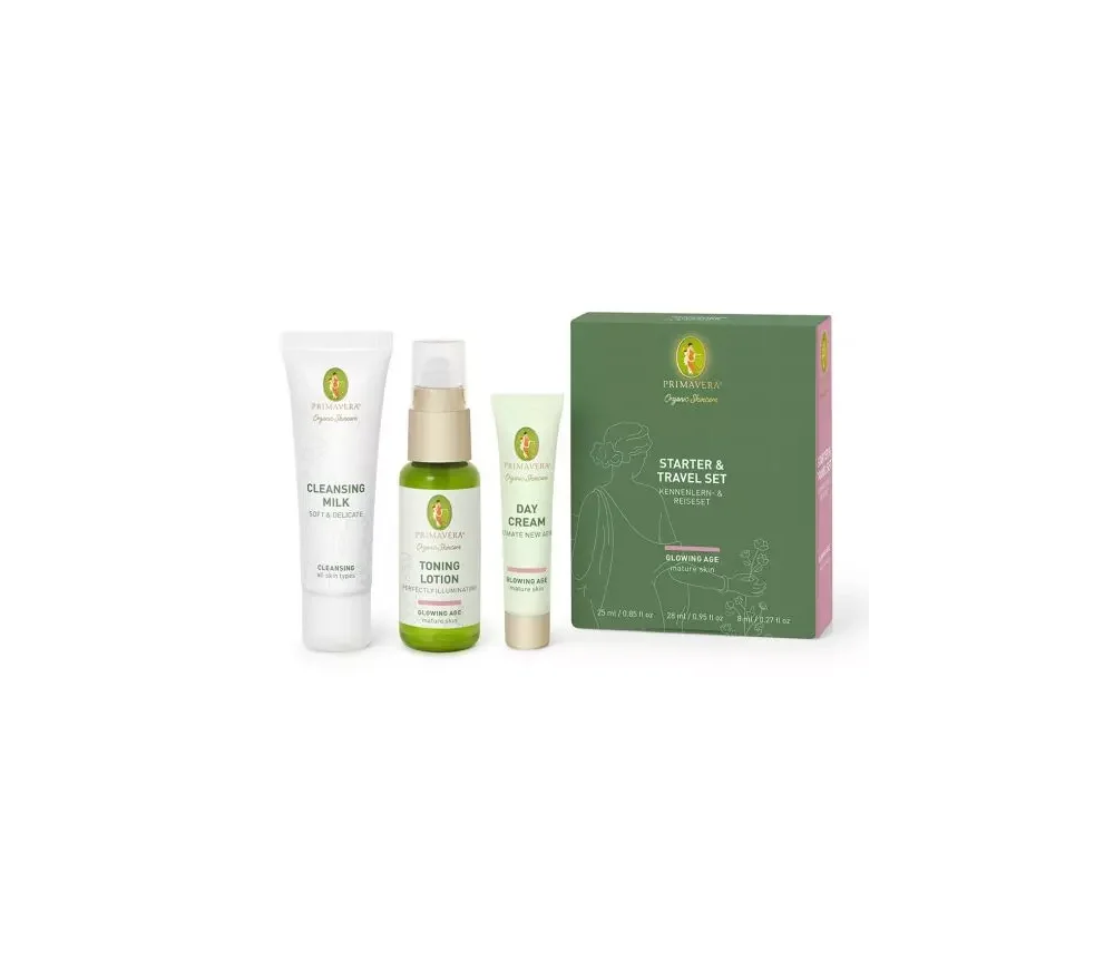 Primavera - Gesichtspflege - Starter & Travel Set Glowing Age - 61 ml