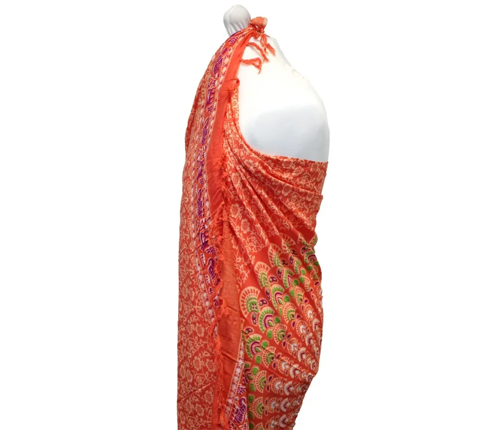 Sarong - Wickeltuch - Mandala - Viskose - Pink/Rosa - ca. 140x100 cm