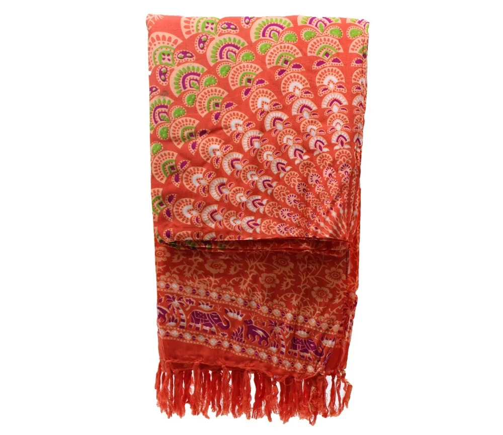 Sarong - Wickeltuch - Mandala - Viskose - Pink/Rosa - ca. 140x100 cm