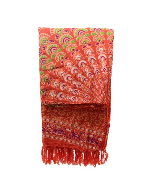 Sarong - Wickeltuch - Mandala - Viskose - Pink/Rosa - ca. 140x100 cm