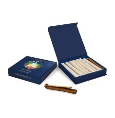 Fiore d'Oriente - Räucherstäbchen - Chakra-Räucherstäbchen Set - 49 Stäbchen mit Halter