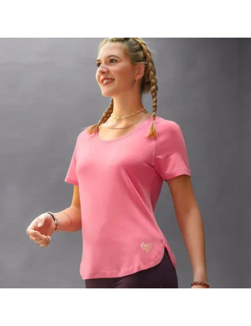 Spirit of OM - Shirt Raglan OM Herz - peach