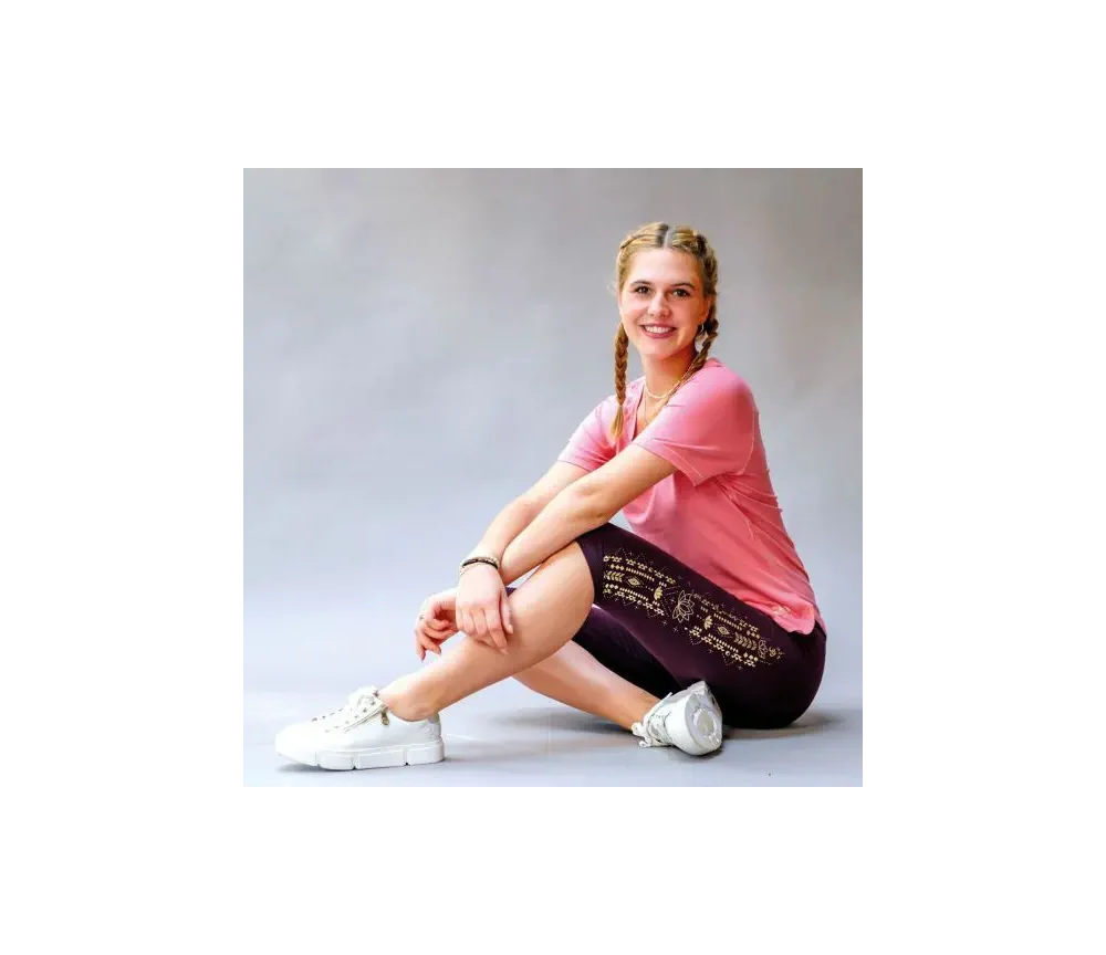 Spirit of OM - Shirt Raglan OM Herz - peach