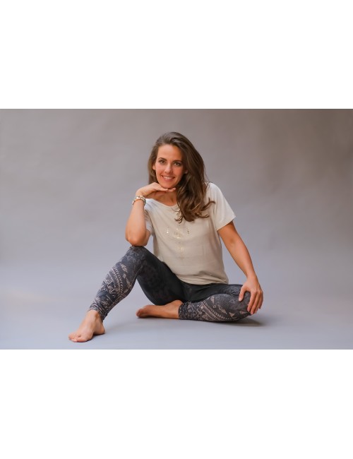 Spirit of OM - Shirt - beige melange gold