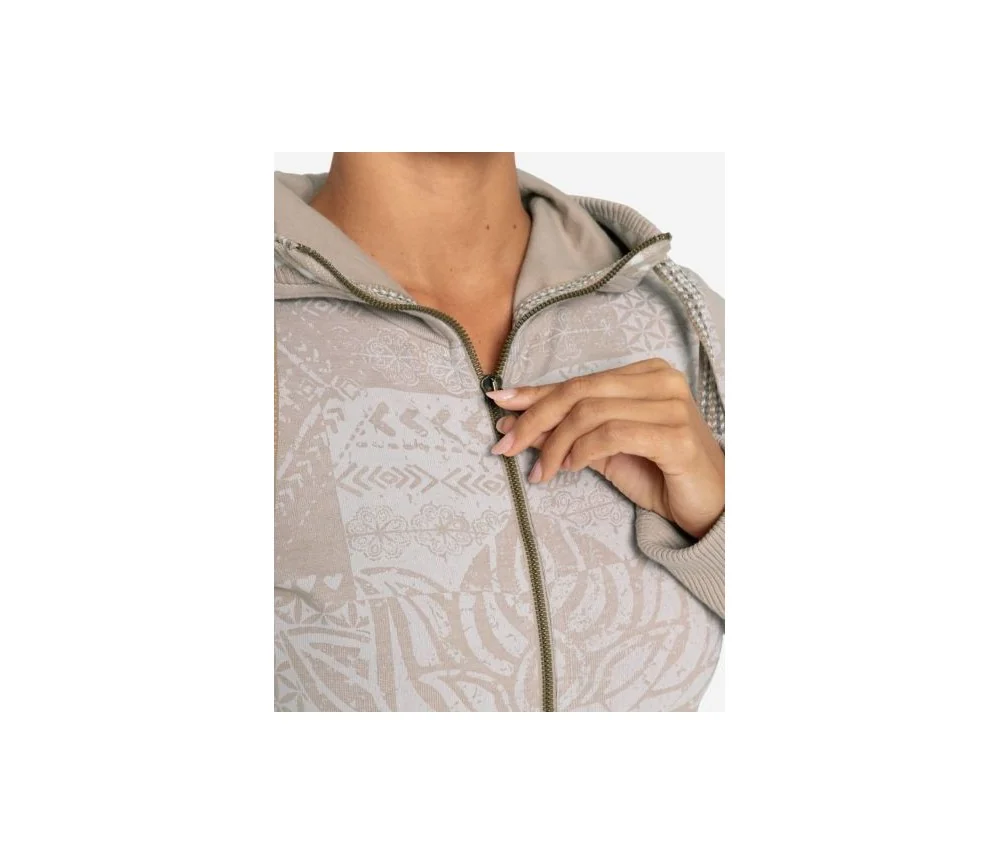 Spirit of OM - Sweatjacke Damen - sand-nature