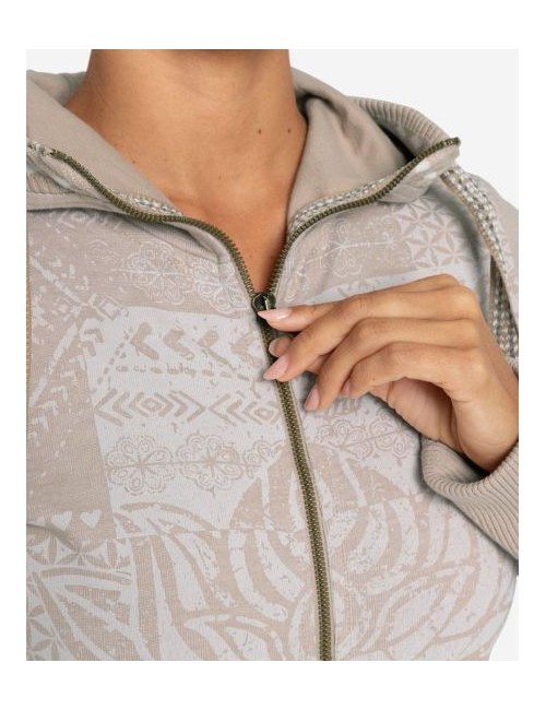 Spirit of OM - Sweatjacke Damen - sand-nature