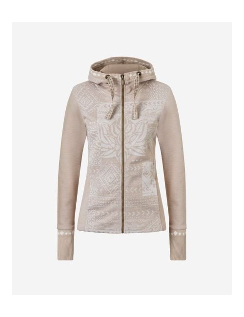 Spirit of OM - Sweatjacke Damen - sand-nature