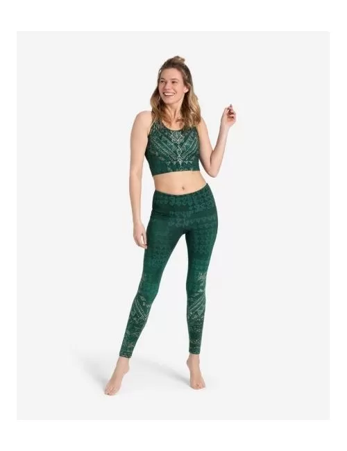Spirit of OM - Yoga Leggings Buddhi - smaragd