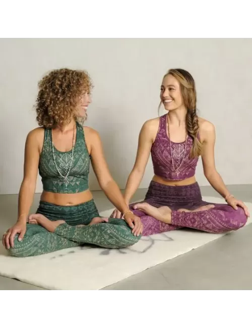 Spirit of OM - Yoga Leggings Buddhi - smaragd