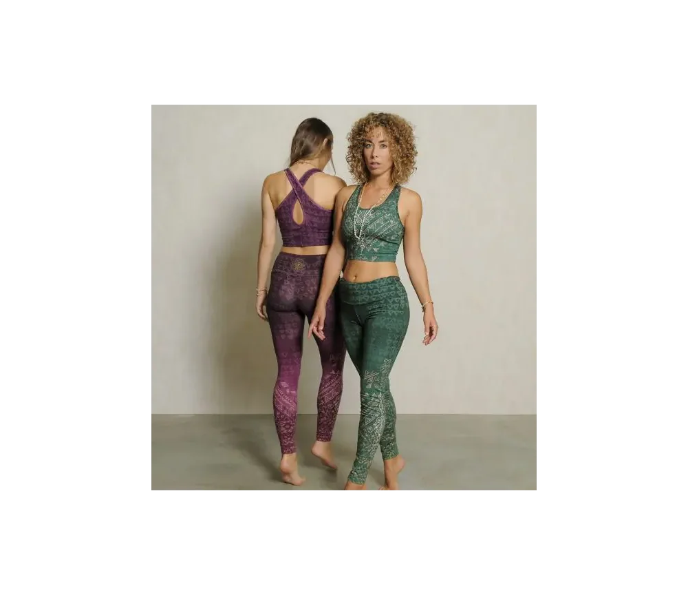 Spirit of OM - Yoga Leggings Buddhi - smaragd