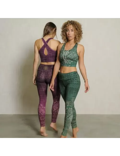 Spirit of OM - Yoga Leggings Buddhi - smaragd