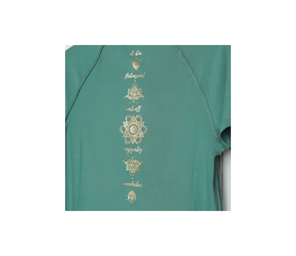 Spirit of OM - Shirt Raglan OM Herz - grün