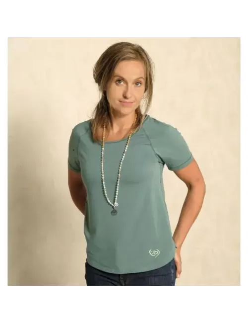 Spirit of OM - Shirt Raglan OM Herz - grün