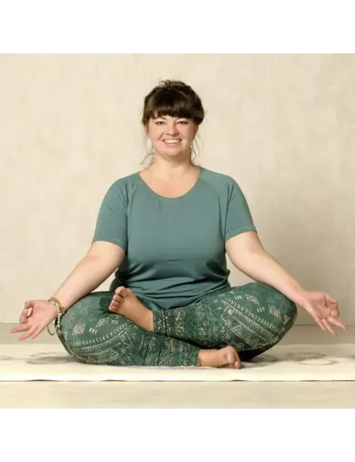 Spirit of OM - Shirt Raglan OM Herz - grün