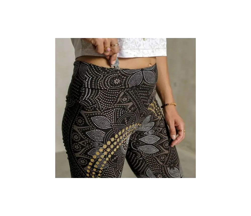 Spirit of OM - Yoga Leggings Maui - schwarz-natur