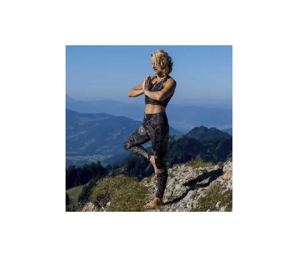 Spirit of OM - Yoga Leggings Maui - schwarz-natur