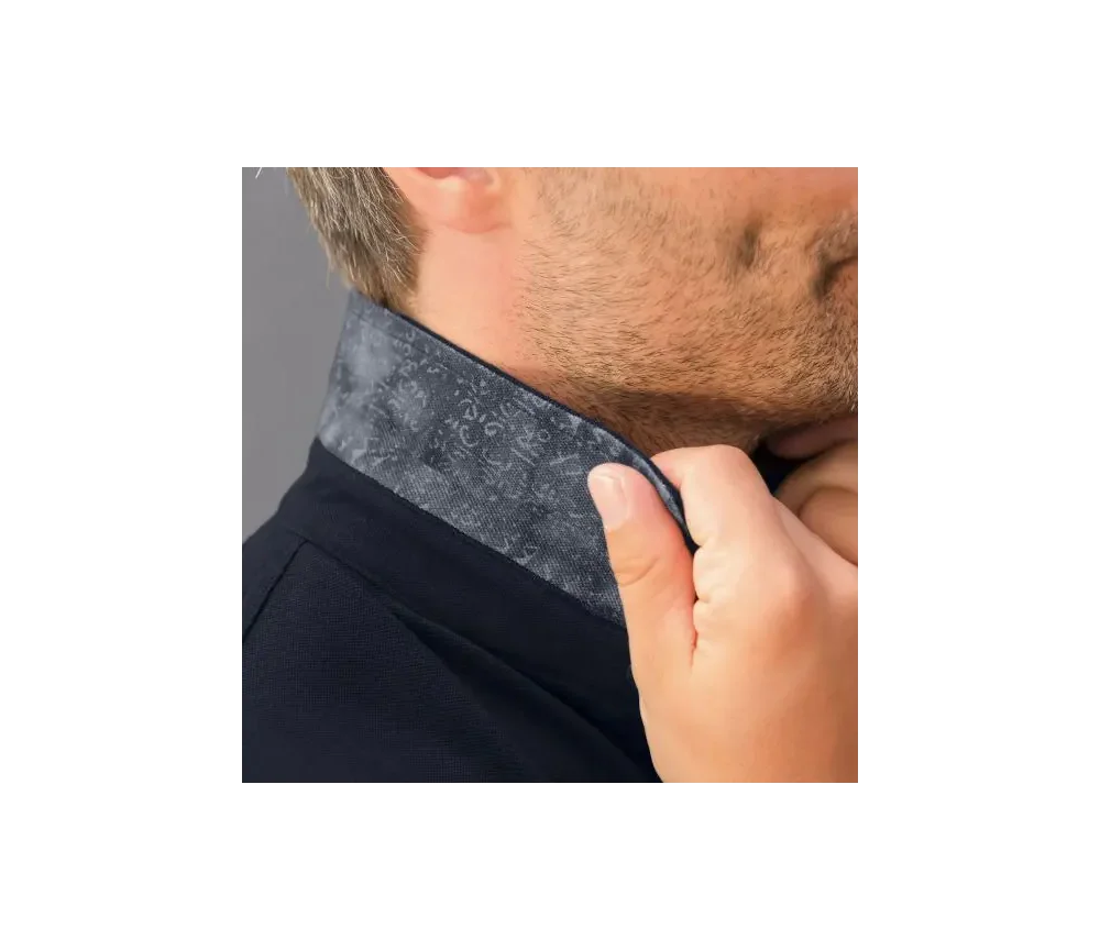 The Spirit of OM - Polo-Shirt - Bambus Piqué - dunkelblau