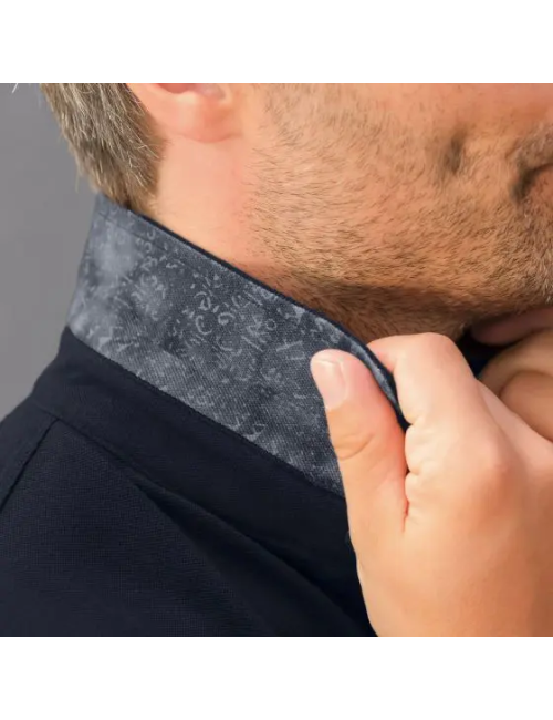 The Spirit of OM - Polo-Shirt - Bambus Piqué - dunkelblau