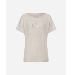 Spirit of OM - Shirt Eka Padma - sand-nature melange gold