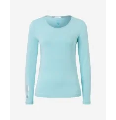 Spirit of OM - Langarm-Shirt Bambus - blue-breeze