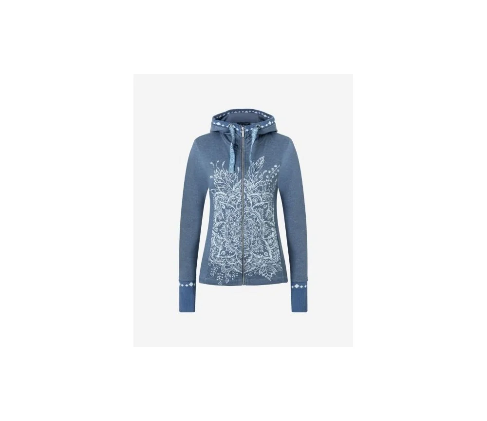 Spirit of OM - Sweatjacke women - jeansblau