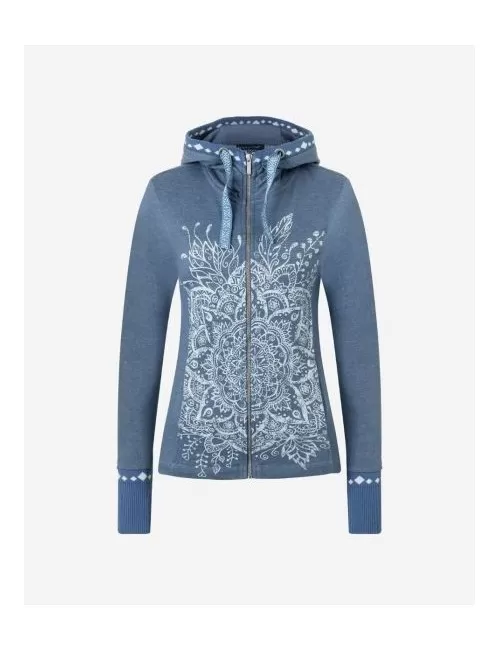 Spirit of OM - Sweatjacke women - jeansblau