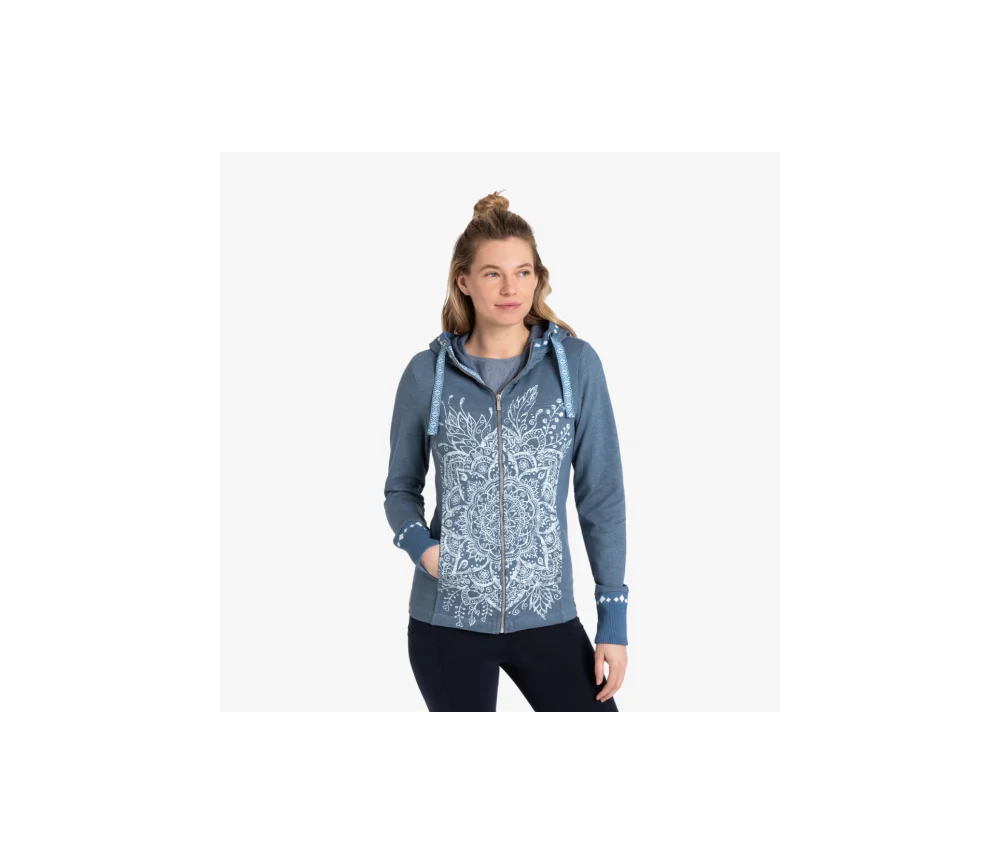 Spirit of OM - Sweatjacke women - jeansblau