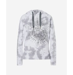 Spirit of OM - Hoodie Buddha - silbergrau