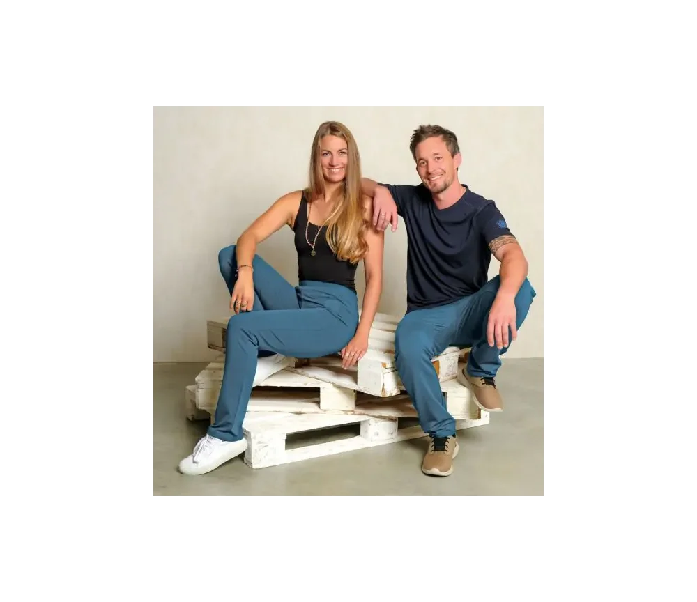 Spirit of OM - Wellnesshose Unisex - jeansblau