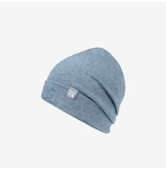 Spirit of OM - Beanie Mütze Bambus - blue-melange