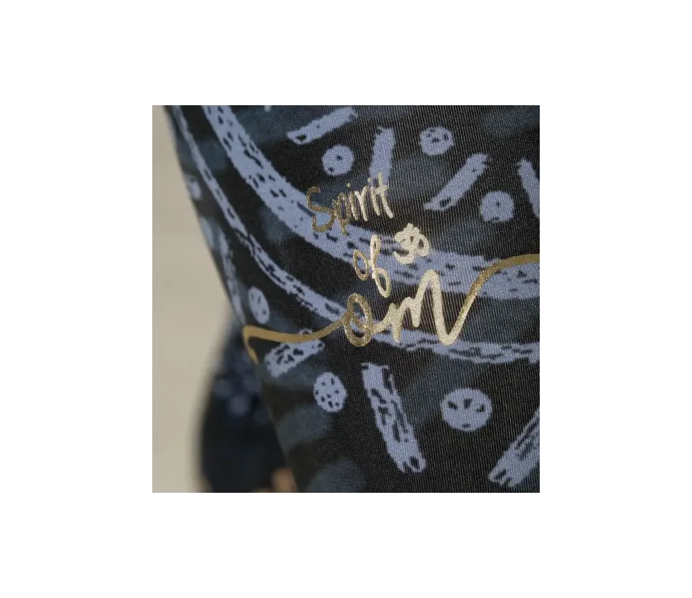 Spirit of OM - Yoga Leggings Magic - blau/gold