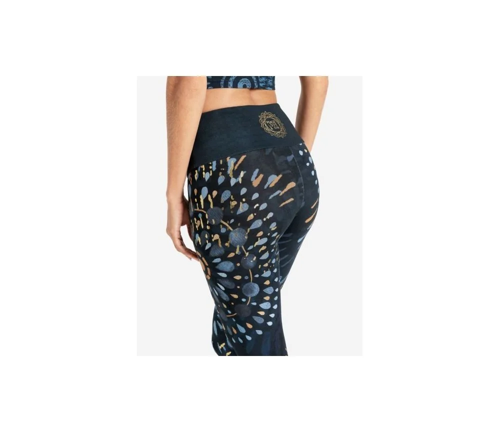 Spirit of OM - Yoga Leggings Magic - blau/gold