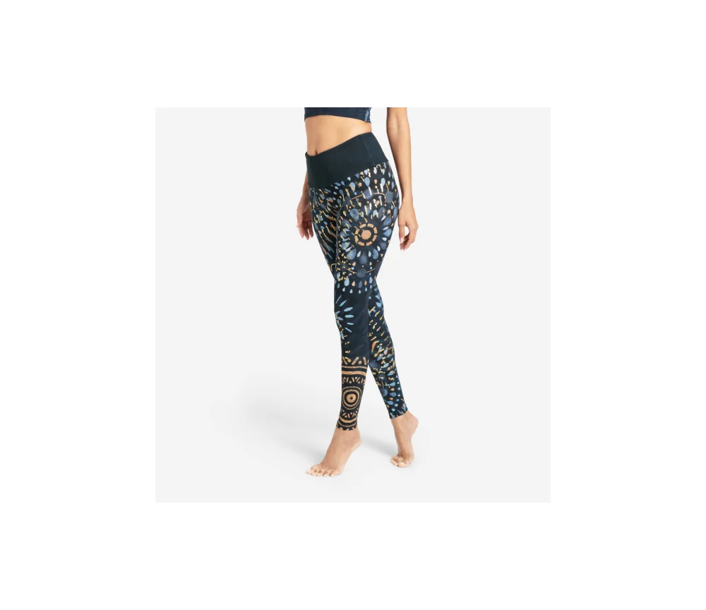 Spirit of OM - Yoga Leggings Magic - blau/gold