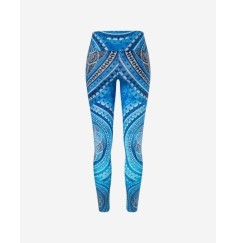 Spirit of OM - Yoga Leggings Blue Spirit - indigo-blue