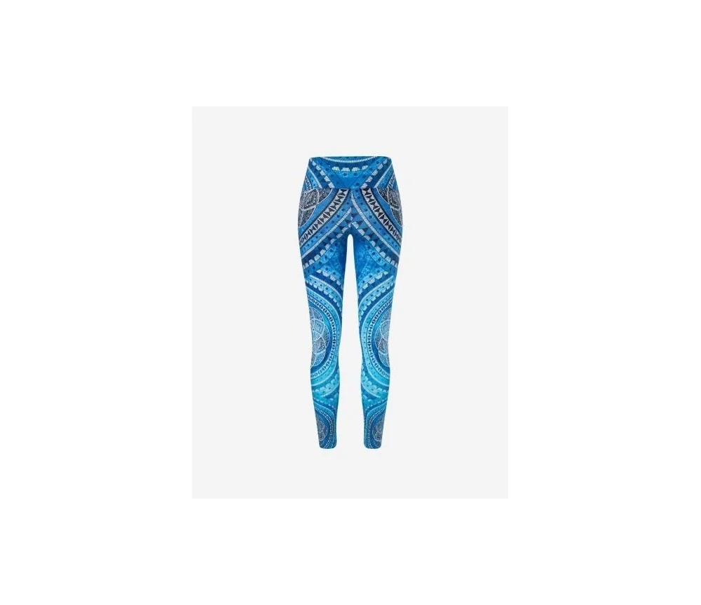 Spirit of OM - Yoga Leggings Blue Spirit - indigo-blue