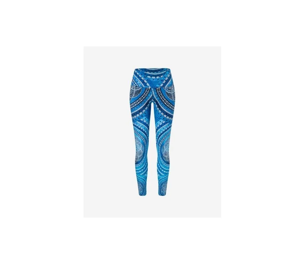 Spirit of OM - Yoga Leggings Blue Spirit - indigo-blue