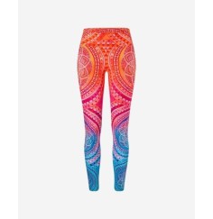 Spirit of OM - Yoga Leggings Indian Spirit - pink-mango-blue