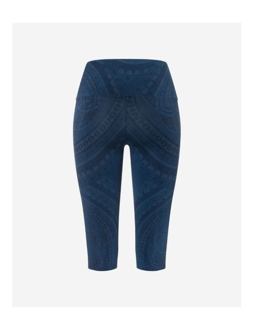 Spirit of OM - Yoga Leggings Capri Mandala - dunkelblau