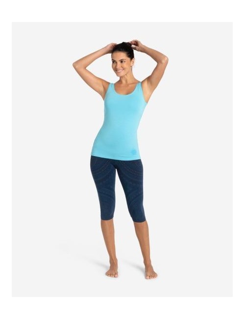 Spirit of OM - Yoga Leggings Capri Mandala - dunkelblau