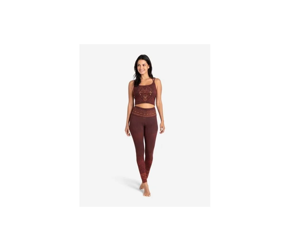Spirit of OM - Yoga Leggings Shakti - henna-rot
