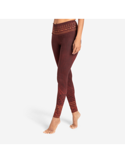 Spirit of OM - Yoga Leggings Shakti - henna-rot