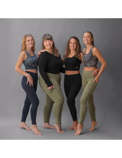 Spirit of OM - Yoga and Run Leggings - grün