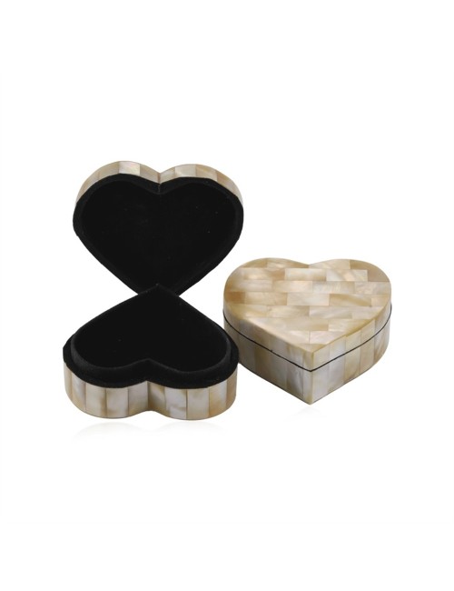 Aufbewahrungs - & Schmuck Dose - Muschel Herz (Pinctata maxima) - ca. 8 x 7cm