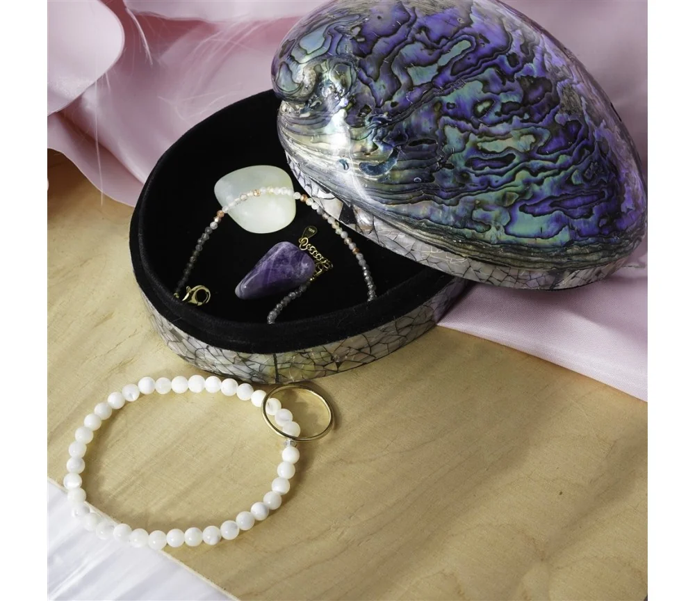 Aufbewahrungs - & Schmuck Dose - Paua-Muschel ca. 11 x 9cm