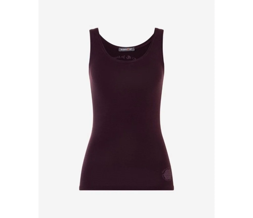 Spirit of OM - Tanktop Satti - aubergine